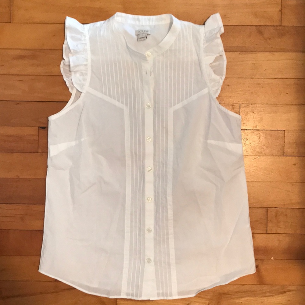 J. Crew white blouse 2